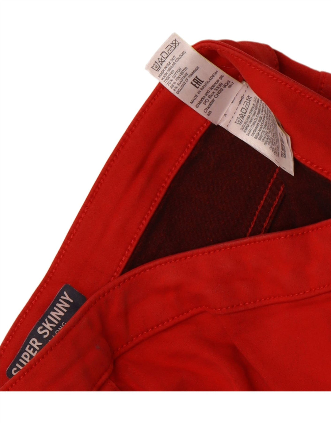 Marks & Spencer Damen Freizeithose UK 14 Medium W30 L31 Rot