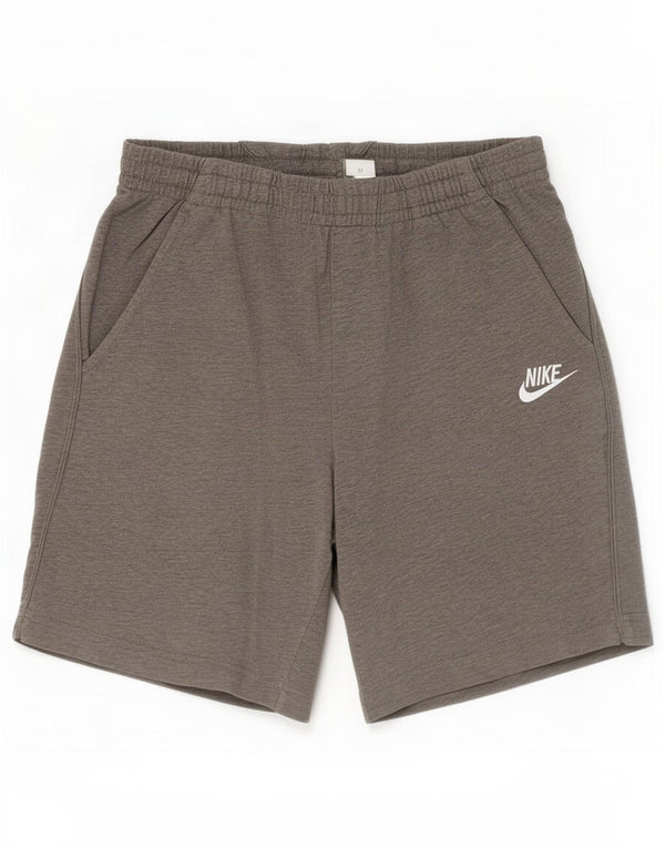 Nike Sportshorts für Jungen, 8–9 Jahre, Größe S, grau gefleckte Baumwolle