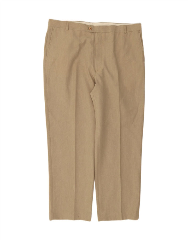FARAH Mens Straight Suit Trousers W38 L29 Beige Vintage Farah and Second-Hand Farah from Messina Hembry 
