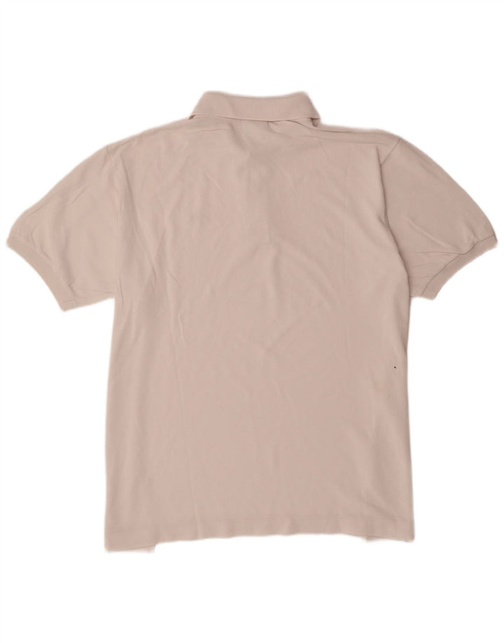 Lacoste Herren-Poloshirt, Größe 7 2XL, weiße Baumwolle