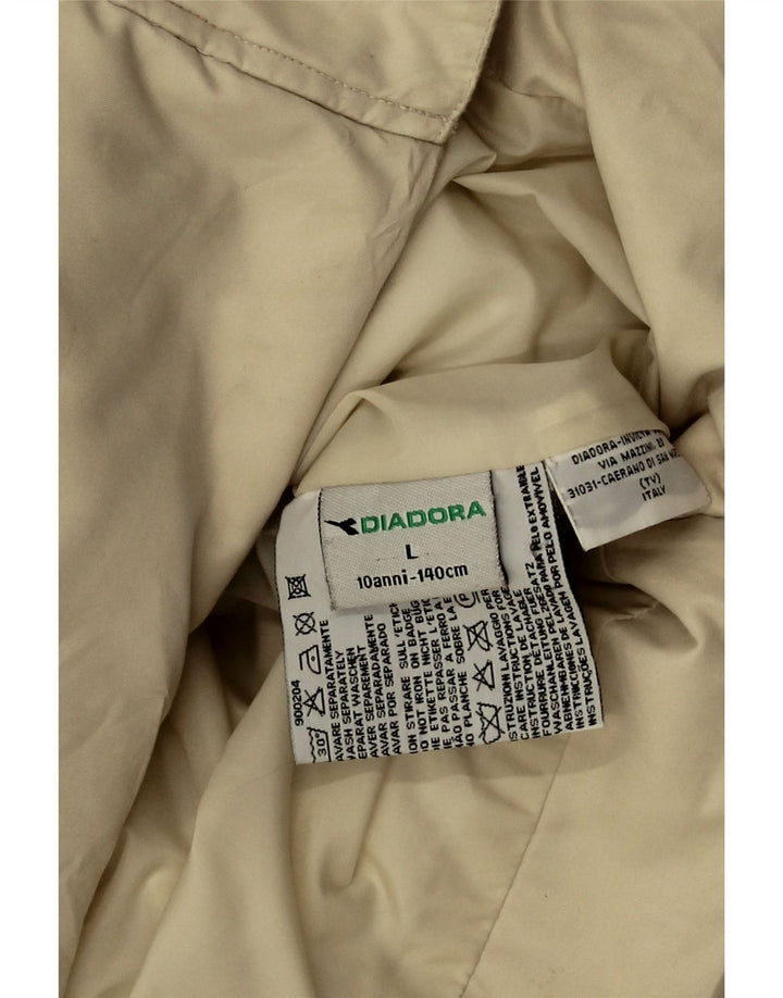 Diadora Mädchen übergroße wattierte Jacke, 9–10 Jahre, groß, beige, Polyester