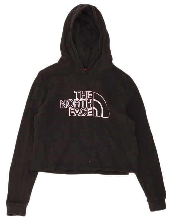 The North Face Mädchen-Pullover mit grafischem Crop-Hoodie, 11–12 Jahre, Größe L, Schwarz