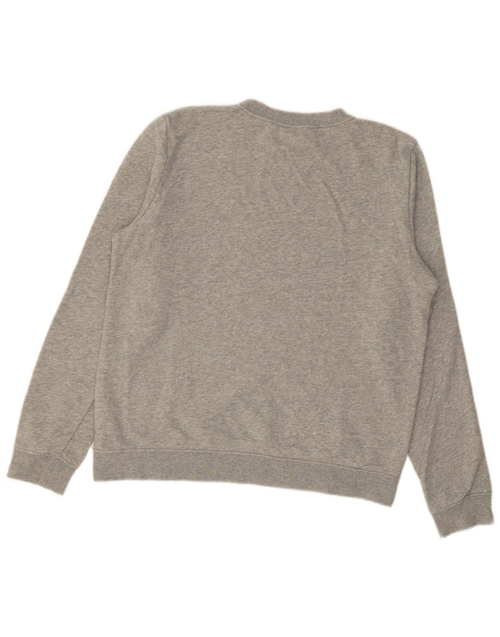 NIKE Herren Sweatshirt Pullover Small Grau Baumwolle