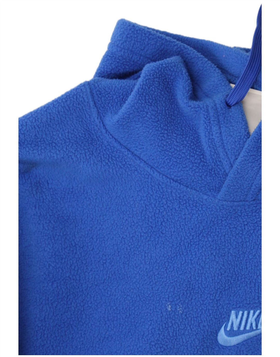 Nike Herren-Fleecepullover mit Kapuze, XS, blaues Polyester