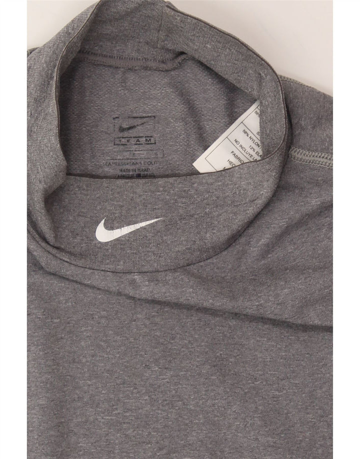 NIKE Boys Dri Fit T-Shirt Top 10-11 Years Grey Nylon Vintage Nike and Second-Hand Nike from Messina Hembry 