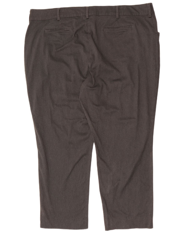 Lee Damen Mid Rise Straight Casual Hose US 24 4XL W48 L29 Grau