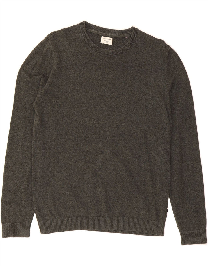 JACK & JONES Mens Crew Neck Jumper Sweater Small Green Vintage Jack & Jones and Second-Hand Jack & Jones from Messina Hembry 
