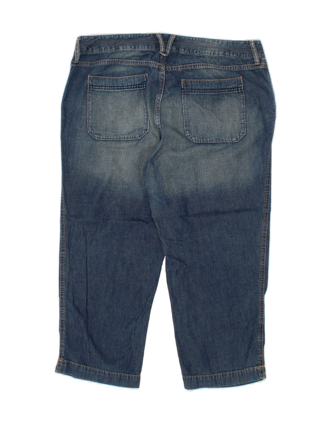 EDDIE BAUER Womens Slightly Curvy Cropped Jeans US 12 Large W38 L22 Blue Vintage Eddie Bauer and Second-Hand Eddie Bauer from Messina Hembry 