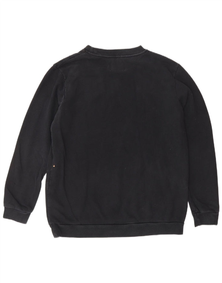 CALVIN KLEIN JEANS Mens Graphic Sweatshirt Jumper Small Black Cotton