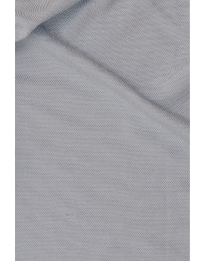 LACOSTE Herren-Poloshirt, Größe 5, große blaue Baumwolle