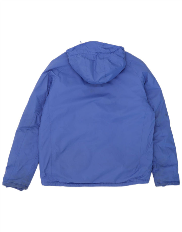 K-Way Herren-Windbreakerjacke mit Kapuze, UK 40, Größe L, Blau, Polyamid