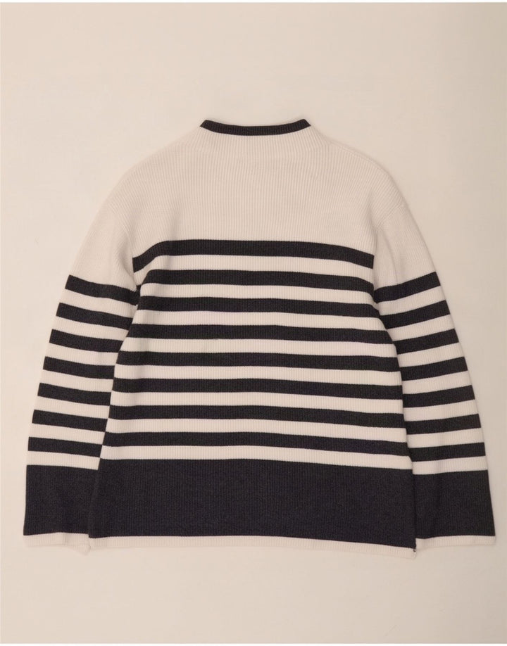 Marks & Spencer Damen-Pullover mit Rollkragen, UK 14, Mittelweiß
