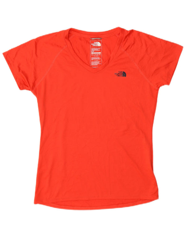 The North Face Womens Active T-Shirt Top UK 10 Small Rot Polyester