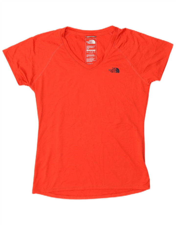 The North Face Womens Active T-Shirt Top UK 10 Small Rot Polyester