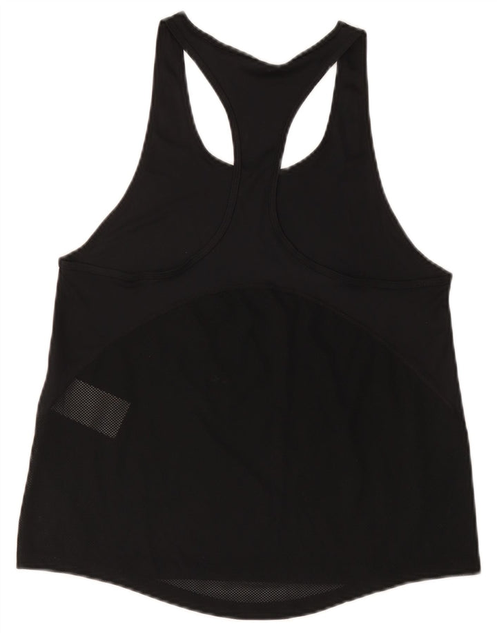 Nike Damen Dri Fit Weste Top UK 10 Small Schwarz Polyester