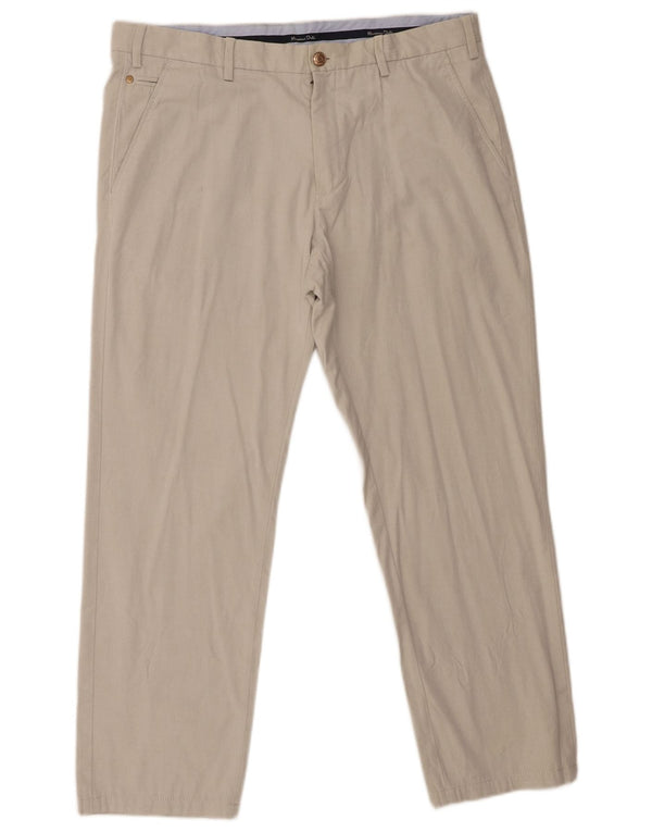 Massimo Dutti Herren gerade Chinohose EU 44 Large W34 L27 Grau