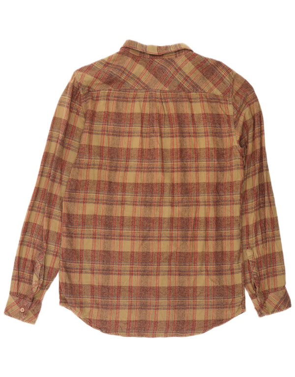 O'Neill Mens Classic Fit Flannel Shirt Medium Burgundy Plaid Cotton