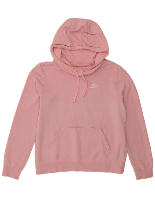 Nike Damen-Pullover mit übergroßem Kapuzenpullover, Gr. 10, Größe S, rosa, Baumwolle