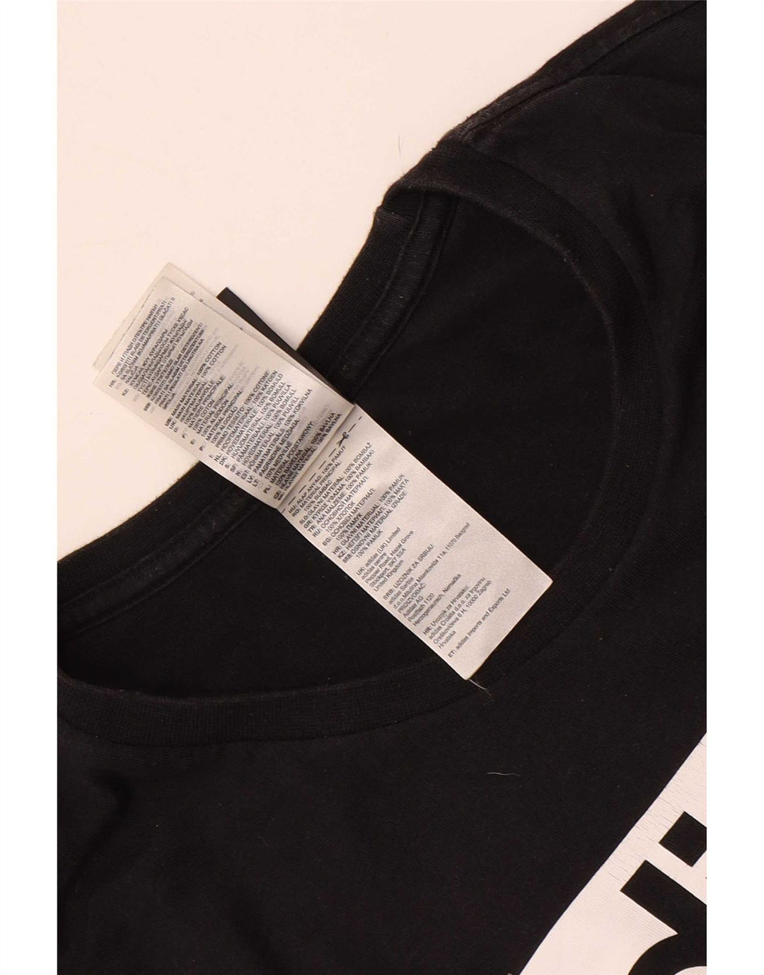 Adidas Herren T-Shirt mit drei Streifen, mittelschwarz, Baumwolle