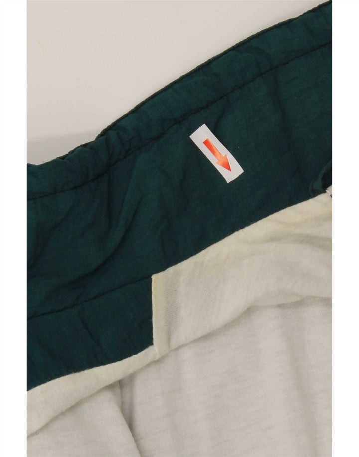 Crane Herren-Regenjacke mit Grafik, UK 40, Größe L, grünes Colourblock-Nylon