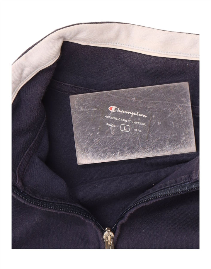 CHAMPION Womens Tracksuit Top Jacket UK 16 Large Navy Blue Vintage Champion and Second-Hand Champion from Messina Hembry 