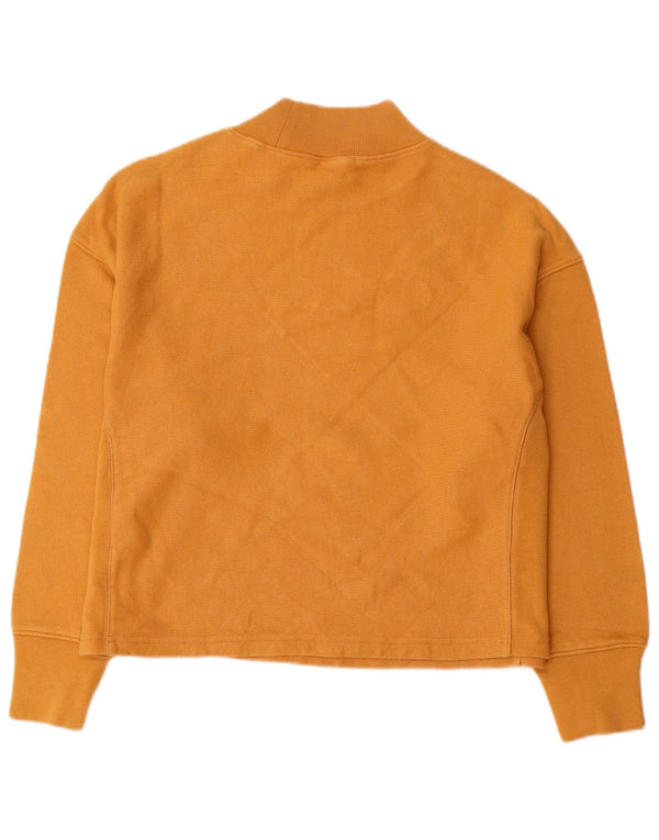 Champion Womens Graphic Oversized Sweatshirt Pullover UK 10 Small Gelb