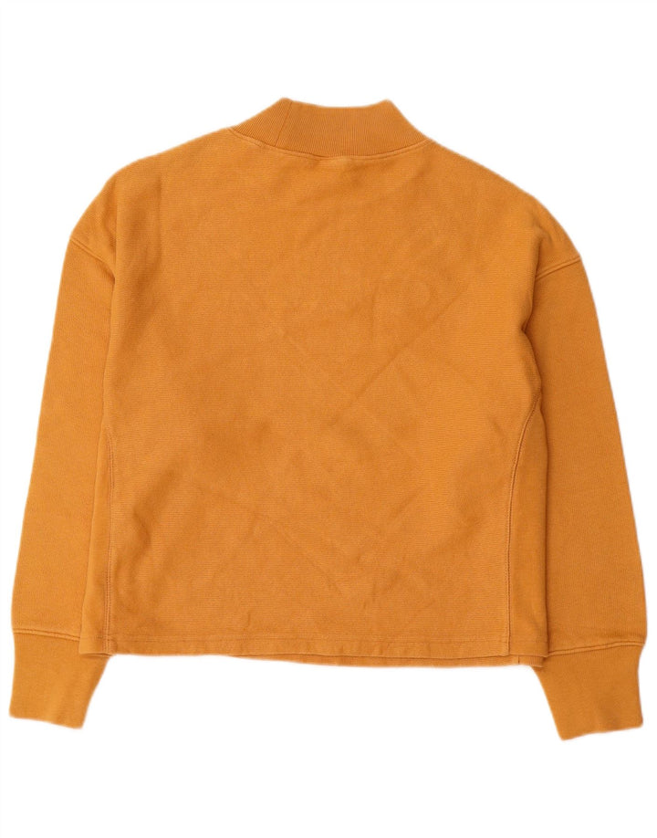 Champion Womens Graphic Oversized Sweatshirt Pullover UK 10 Small Gelb