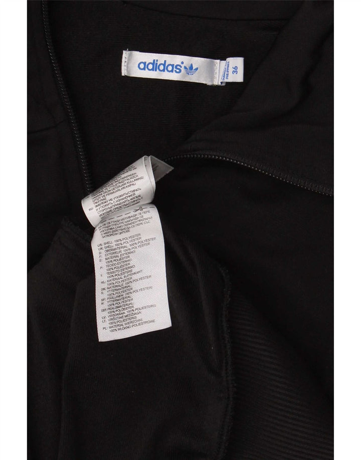 Adidas Damen Graphic Trainingsanzug Top Jacke EU 36 Small Schwarz Polyester