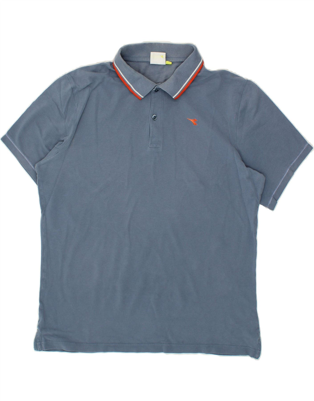 DIADORA Mens Polo Shirt 2XL Blue Cotton Vintage Diadora and Second-Hand Diadora from Messina Hembry 