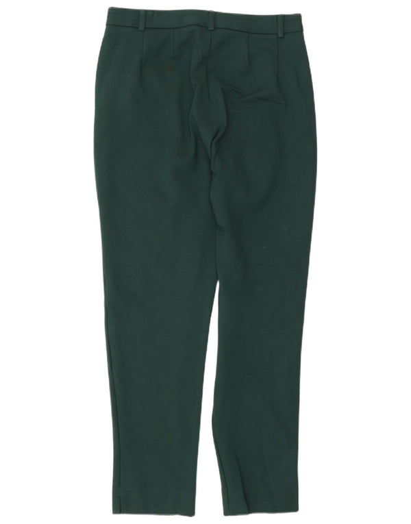 Marks & Spencer Damen Anzughose UK 10 Small W27 L27 Grün Klassisch