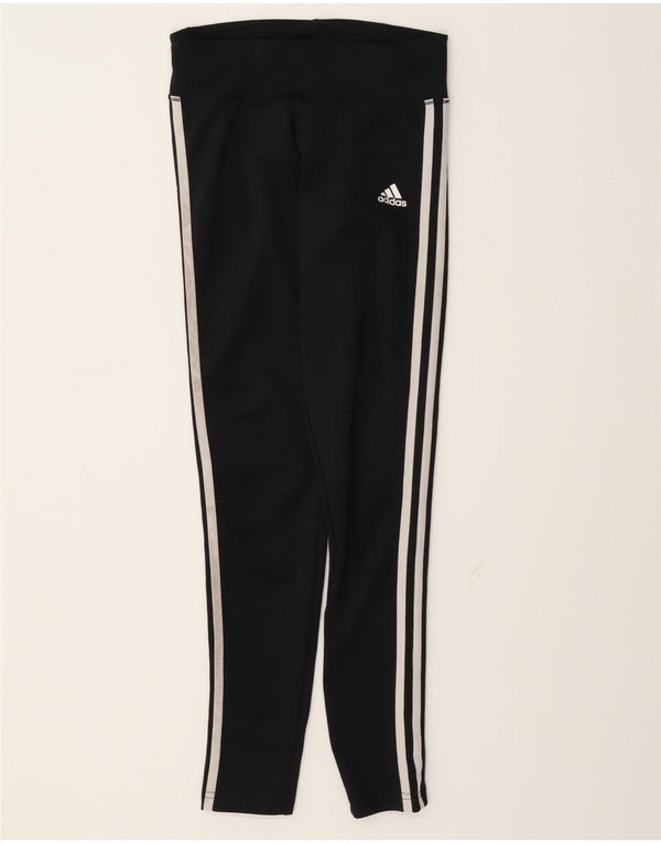 Adidas Damen Leggings UK 4/6 XS Schwarz Polyester
