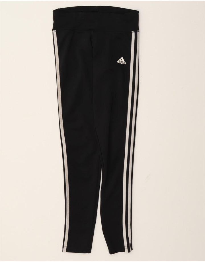 Adidas Damen Leggings UK 4/6 XS Schwarz Polyester