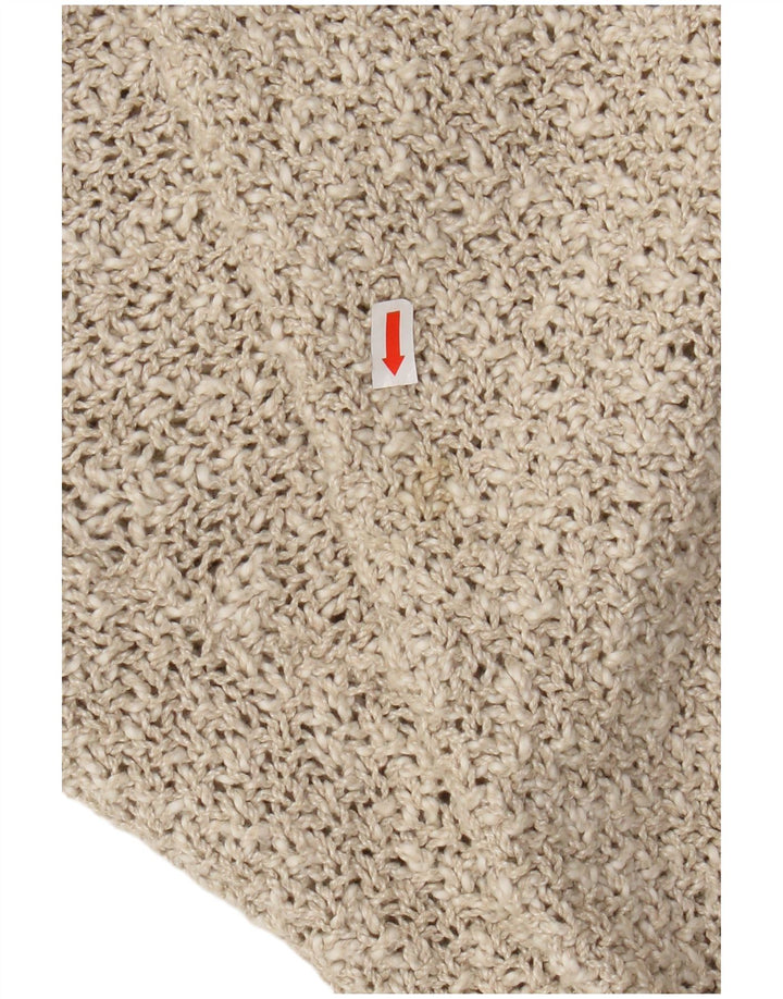 Tivoli Damen-Strickjacke in Übergröße, UK 14, Mittelbeige, Leinen