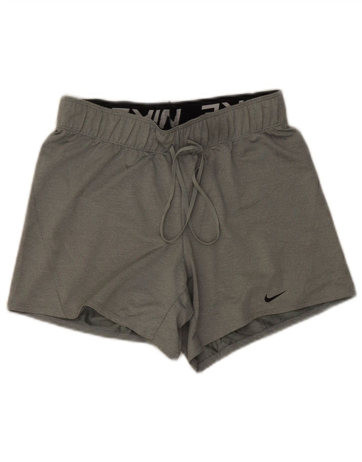 Nike Damen Dri Fit Sport Shorts UK 6 XS Grau Polyester