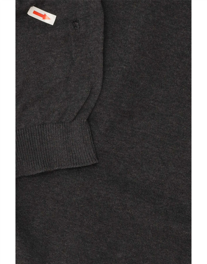 Marks & Spencer Jungen-Pullover mit V-Ausschnitt, 15–16 Jahre, graue Baumwolle