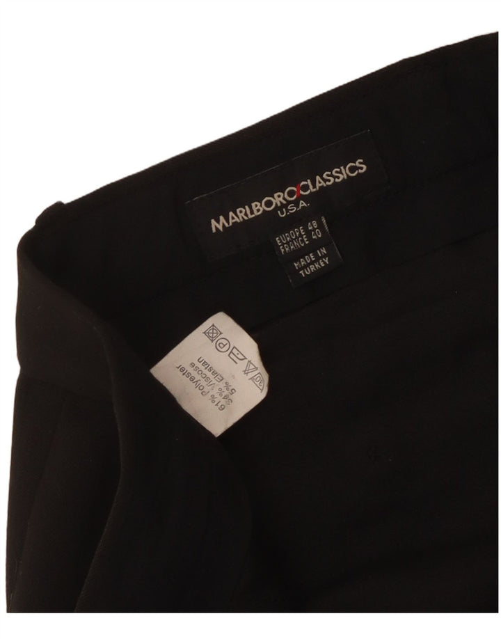 Marlboro Classics Herren-Anzughose, gerade, EU 48, M, W34, L31, Schwarz