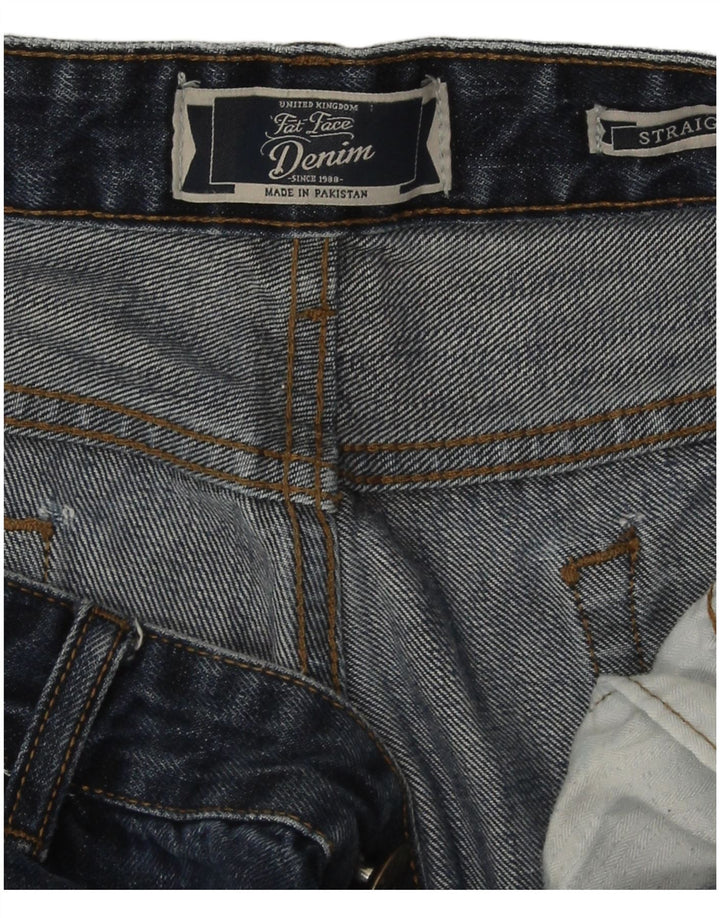 Fat Face Herren Straight Jeans 34 L30 Marineblau