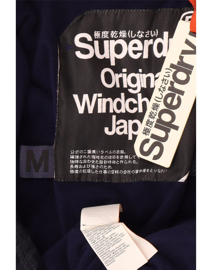 Superdry Herren Wattierte Jacke UK 38 Medium Marineblau Nylon
