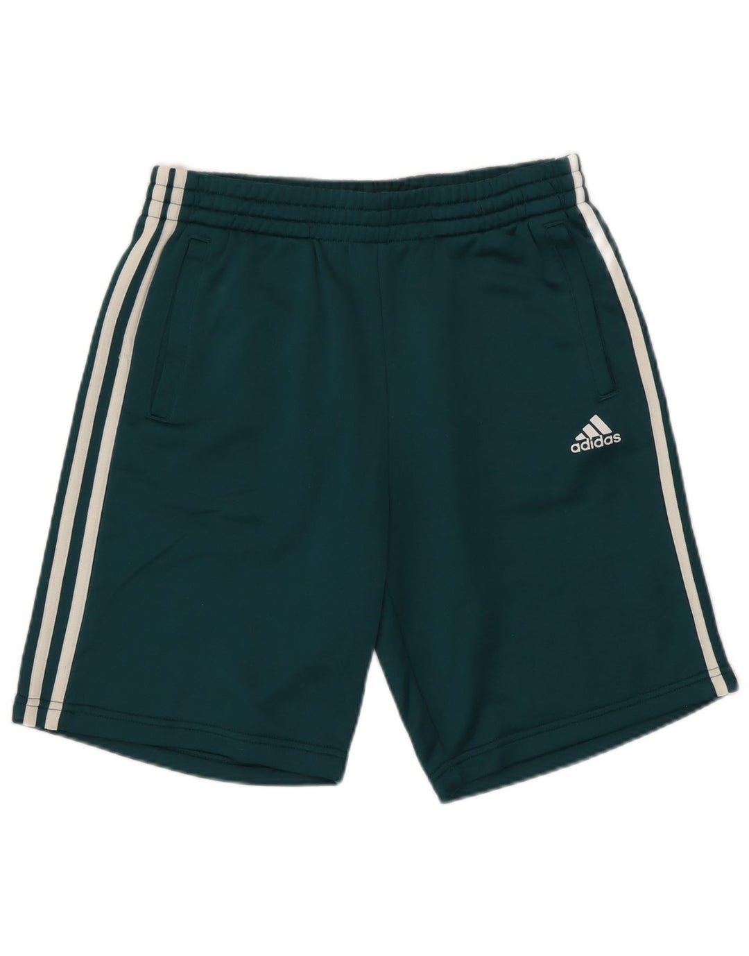 Adidas Jungen Sportshorts 15–16 Jahre, grünes Polyester