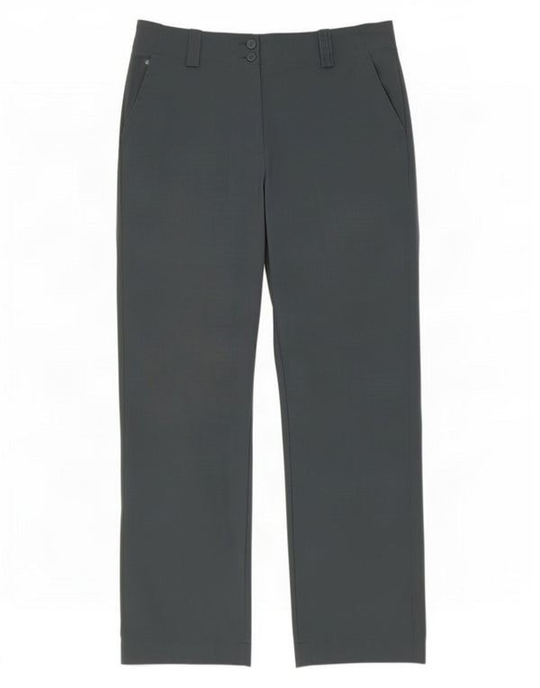 Nike Damen Dri Fit Straight Chino Hose UK 10 Small W30 L31 Grau