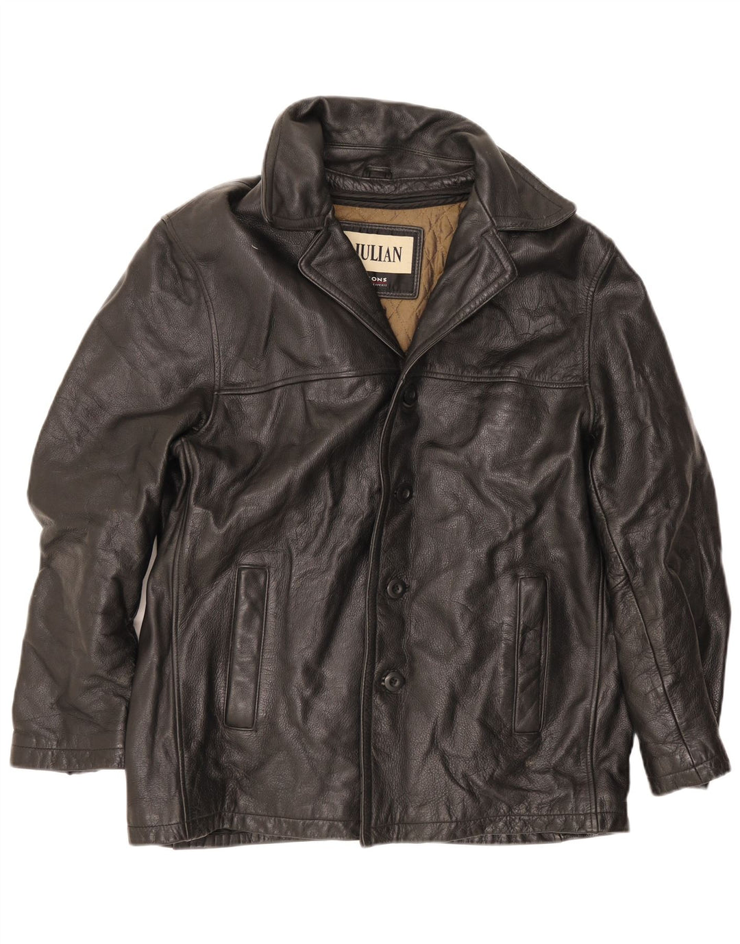 Wilsons Herren M. Julian Leder-Windjacke, Größe 40, Schwarz