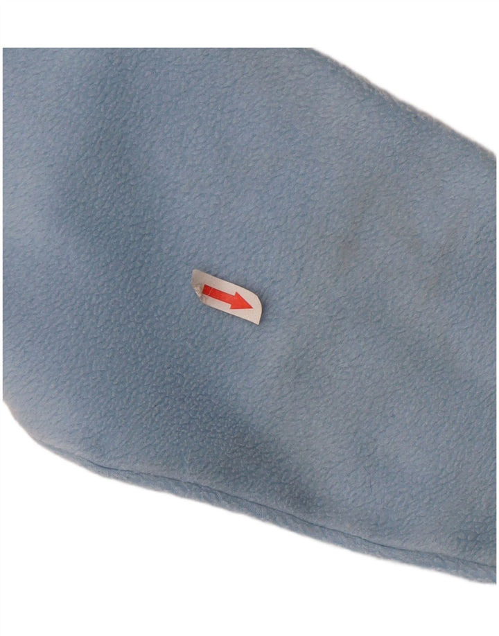 Columbia Herren-Fleecepullover mit Knopfkragen, Mittelblaues Farbblock-Polyester