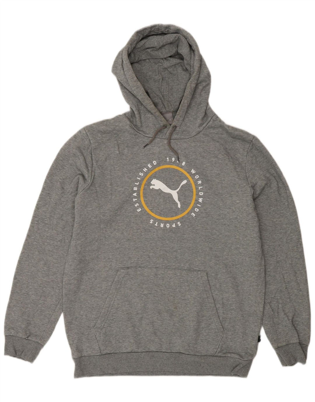 PUMA Herren Graphic Hoodie Pullover mittelgraue Baumwolle