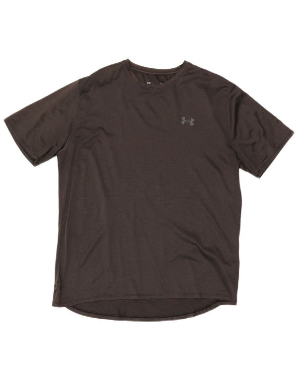UNDER ARMOUR Herren T-Shirt Top Large Grau Polyester