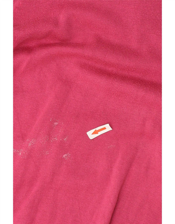Gap Herren-Pullover mit V-Ausschnitt, groß, rosa Baumwolle