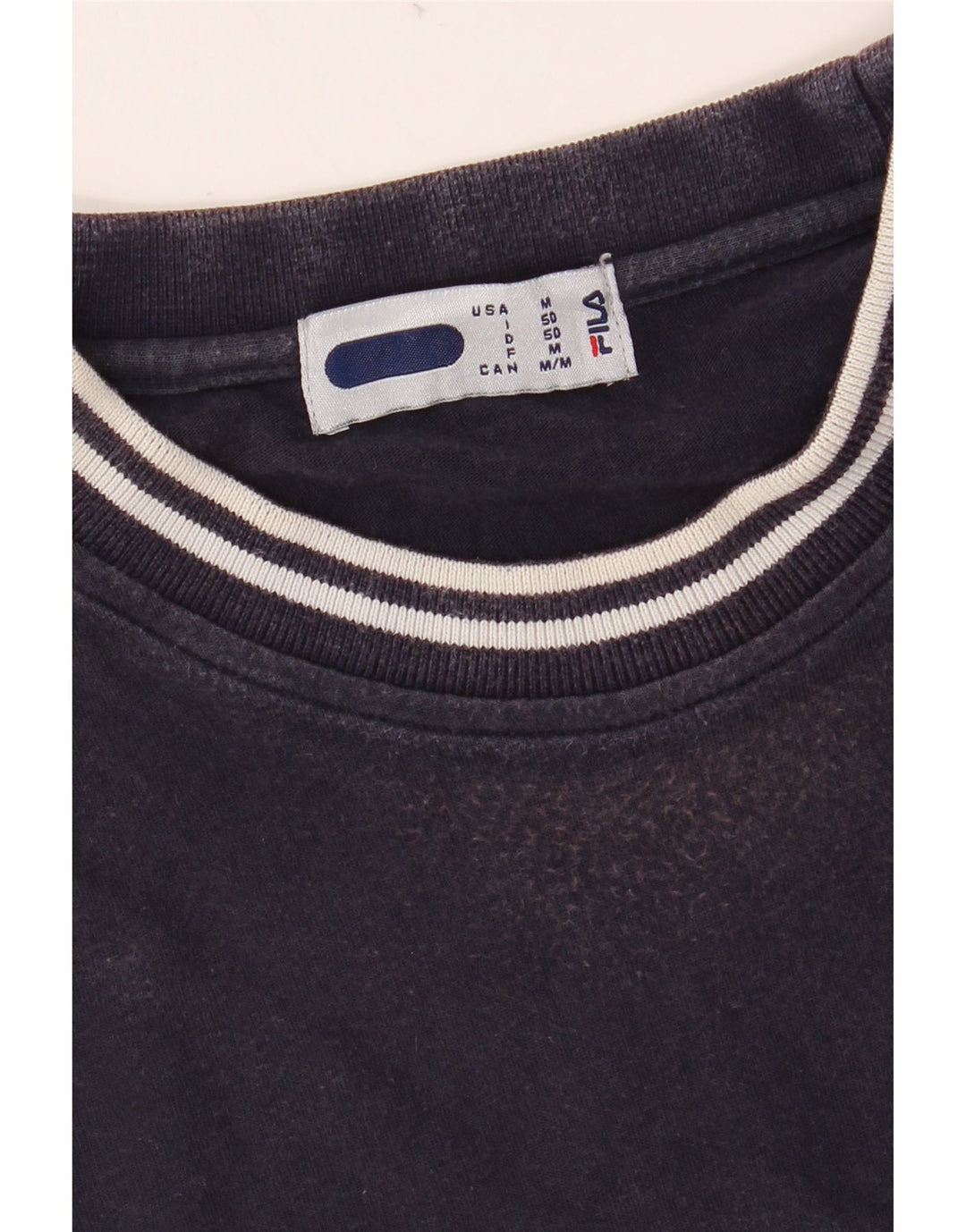 FILA Herren Grafik T-Shirt Top IT 50 Medium Navy Blue Baumwolle