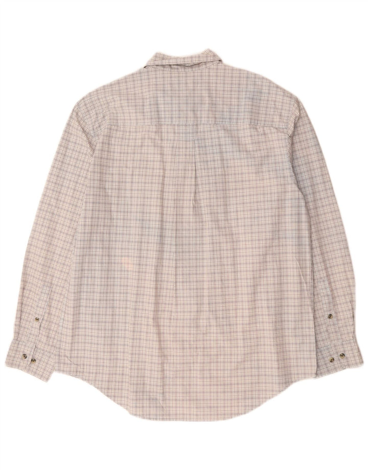 TIMBERLAND Herrenhemd, groß, grau kariert, Baumwolle