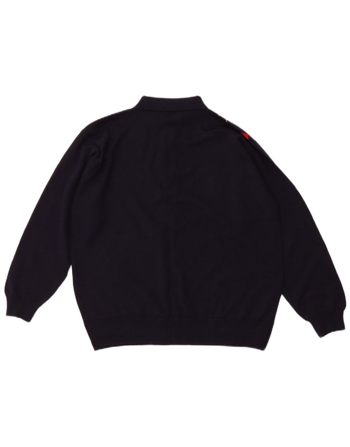 PRINGLE Herren-Pullover mit Rollkragen, mittelgroß, Marineblau, Argyle-Muster/Diamantmuster