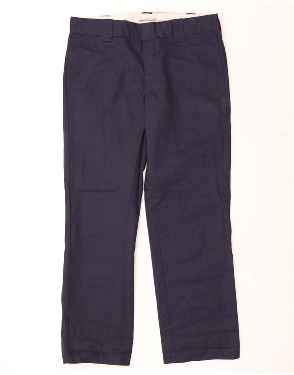 Dickies Slim Straight Chino-Hose für Herren, W34, L32, Marineblau, Polyester