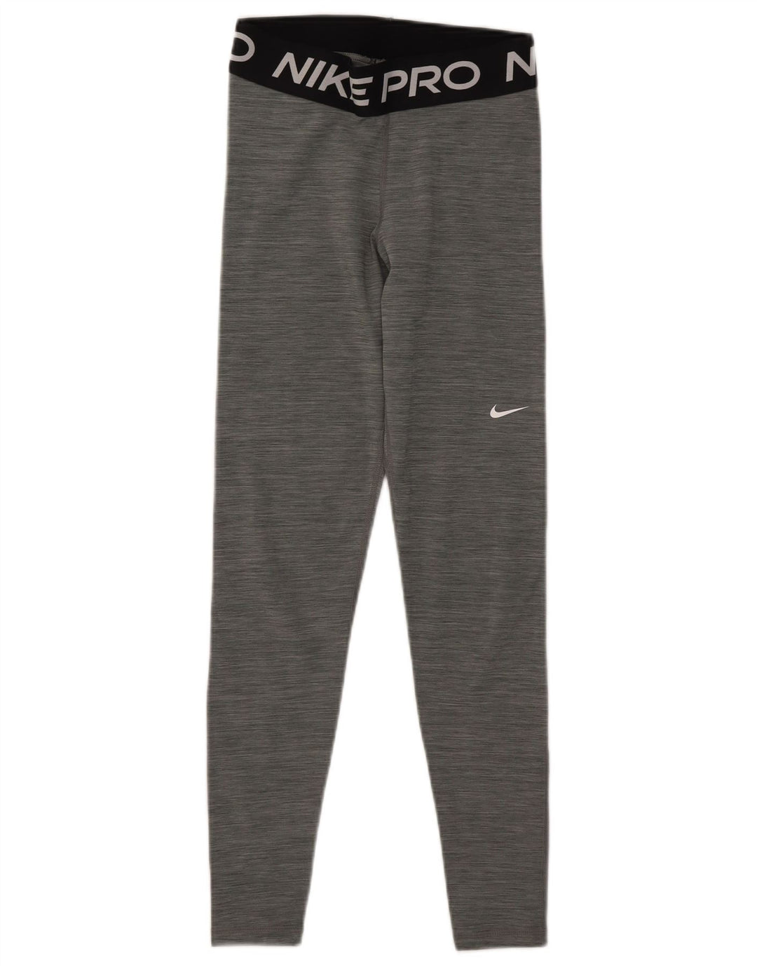 Nike Damen Dri Fit Graphic Leggings UK 8 Small Grau meliert